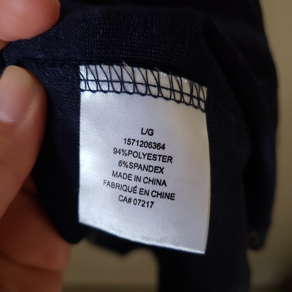 Warehouse One Printed Tank Top Navy - Picture 8 of 8